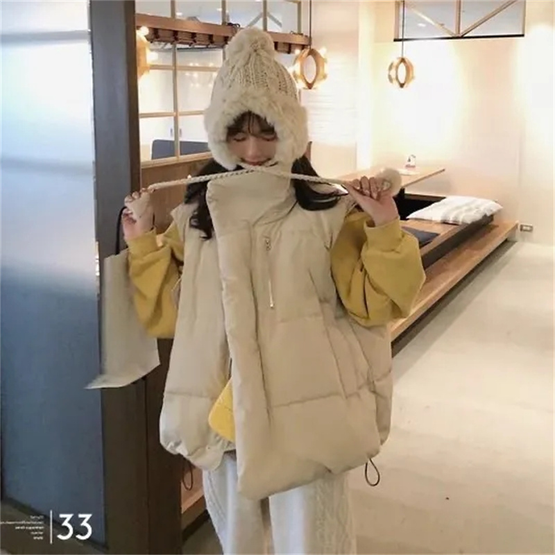 เสื้อกั๊กแจ็คเก็ตขนเป็ดสไตล์เก - Puffer Vest Fashion Women บทวิจารณ์และราคา