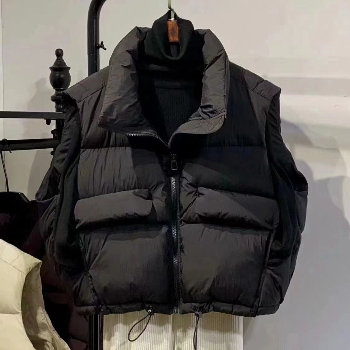 เสื้อแจ็คเก็ตพัฟเฟอร์ฤดูใบไม้ร - Puffer Vest Fashion Women บทวิจารณ์และราคา