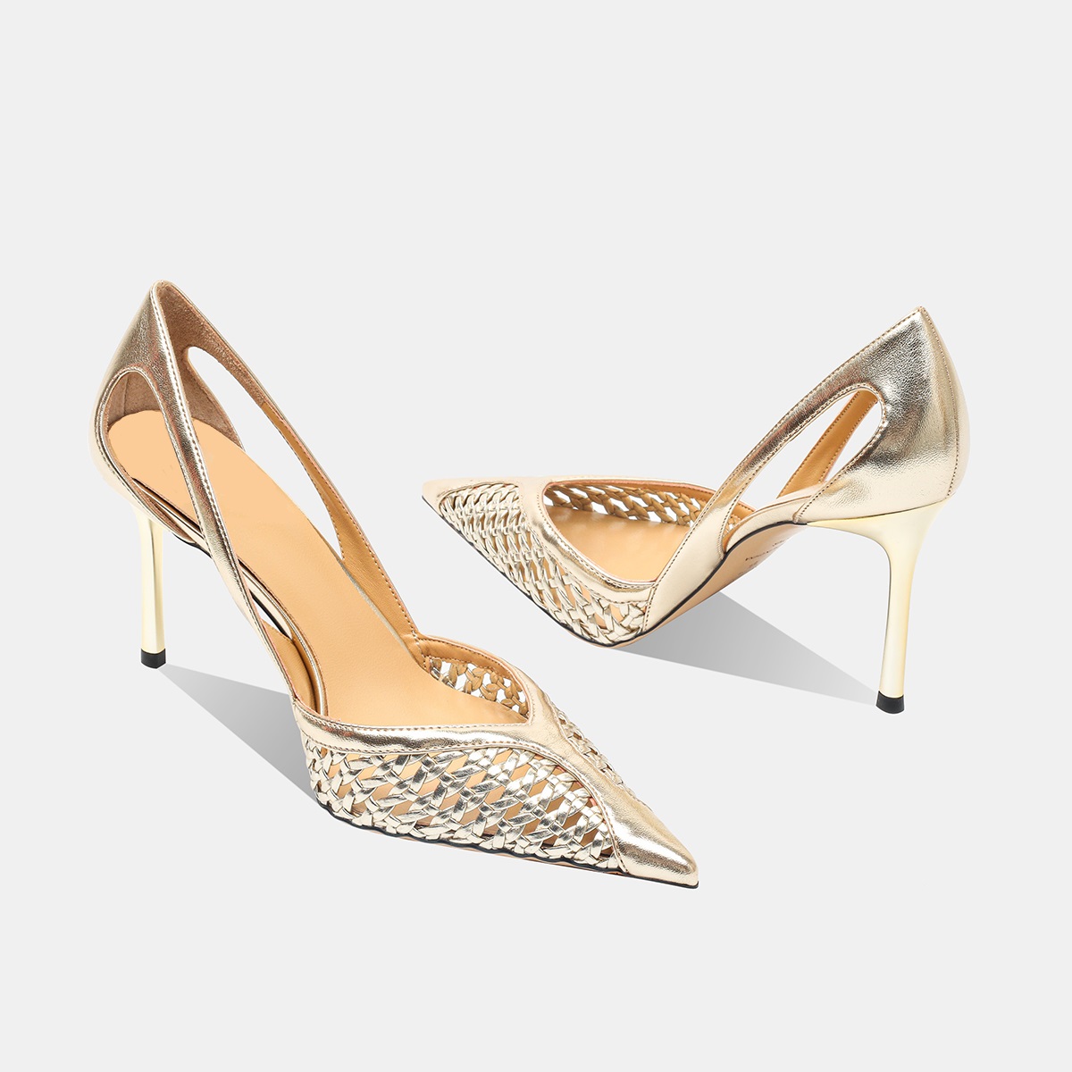 รองเท้าส้นสูงแบบโปร่งตาข่ายสำห - Women Fashion Brand บทวิจารณ์และราคา