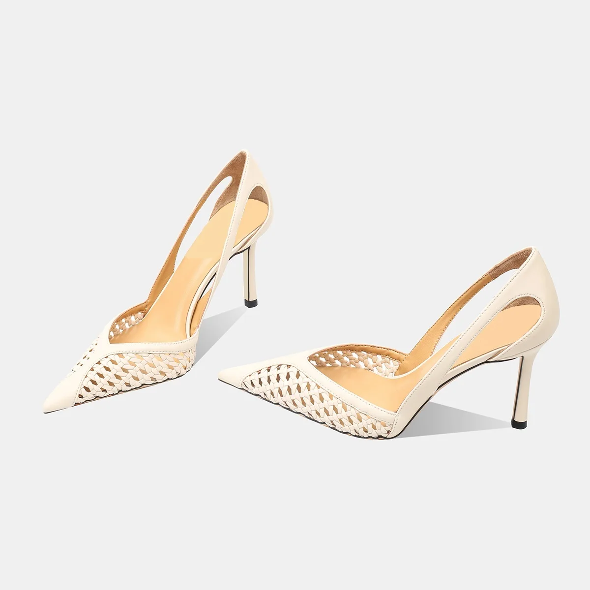 รองเท้าส้นสูงแบบโปร่งตาข่ายสำห - Women Fashion Brand บทวิจารณ์และราคา