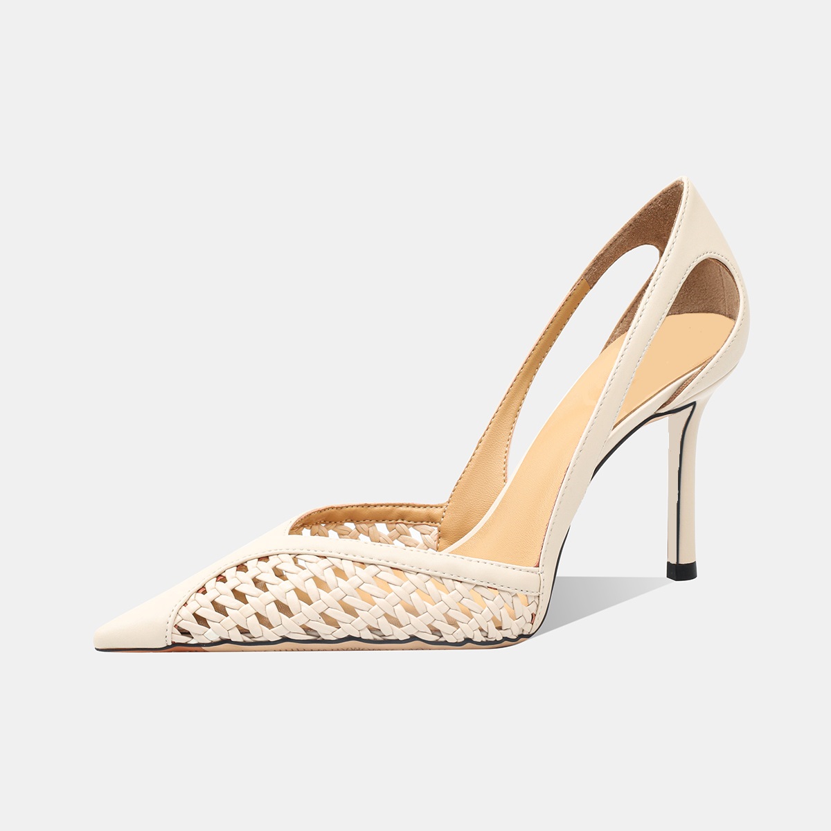 รองเท้าส้นสูงแบบโปร่งตาข่ายสำห - Women Fashion Brand บทวิจารณ์และราคา